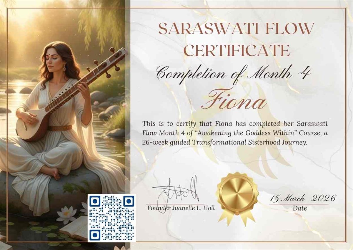 Certificate of completion — Fiona